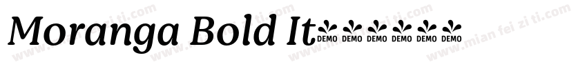 Moranga Bold It字体转换